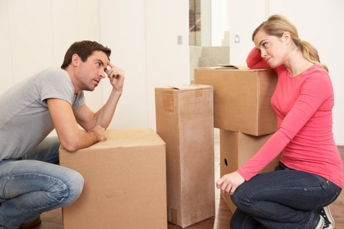Movers navigating the local area in Harrow on the Hill